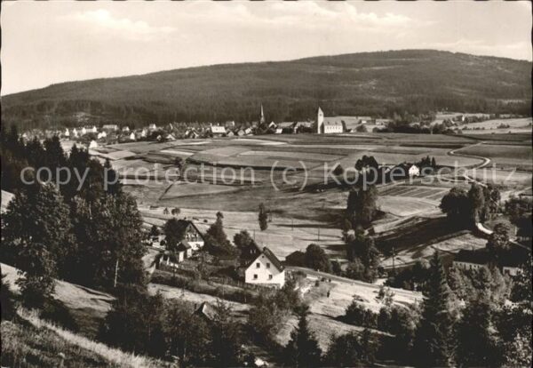 Bischofsgruen Panorama mit Ochsenkopf