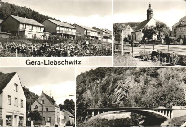 Liebschwitz Ortsansicht Kirche Brücke