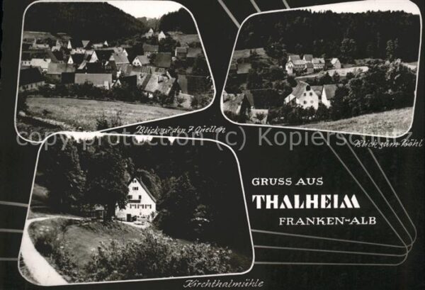 Thalheim Mittelfranken Blick zu den 7 Quellen und Böhl Kirchth