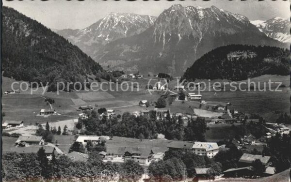 Tiefenbach Oberstdorf Gesamtansicht mit Alpenpanorama