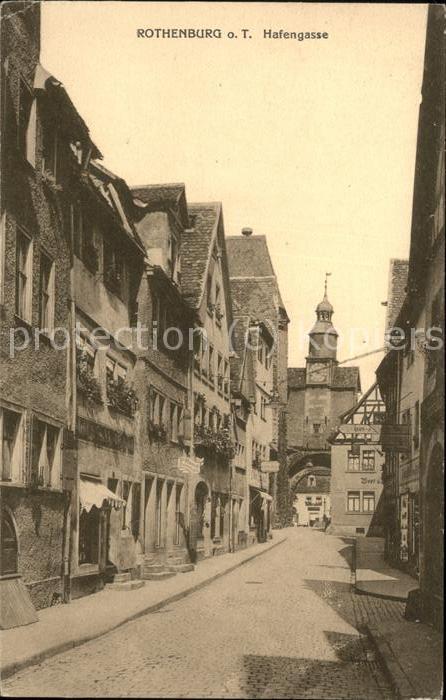 Rothenburg Tauber Hafengasse