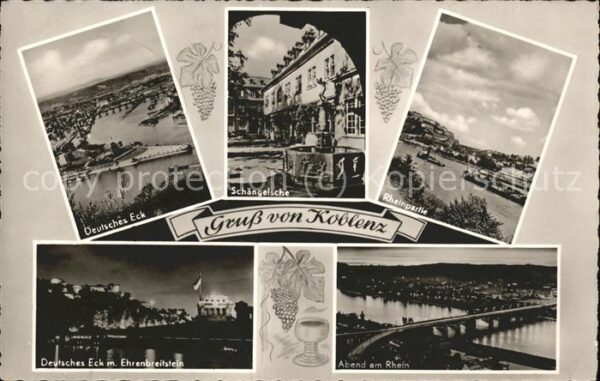 Koblenz Rhein Schängelsche Deutsches Eck