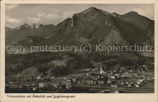 Marquartstein Hochplatte Geigelsteingruppe