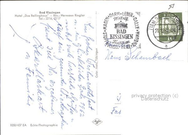 Bad Kissingen Hotel Das Ballinghaus – Bild 2