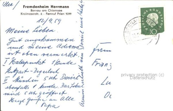Bernau Chiemsee Fremdenheim Herrmann – Bild 2