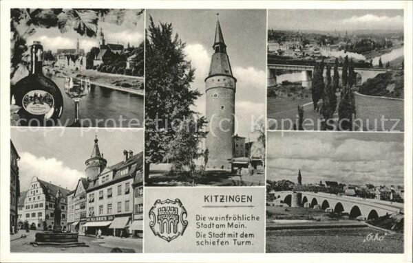 Kitzingen Main schiefer Turm