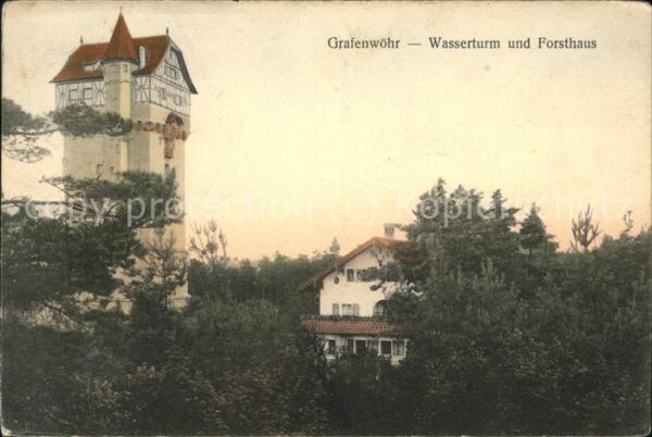Grafenwoehr Wasserturm Forsthaus