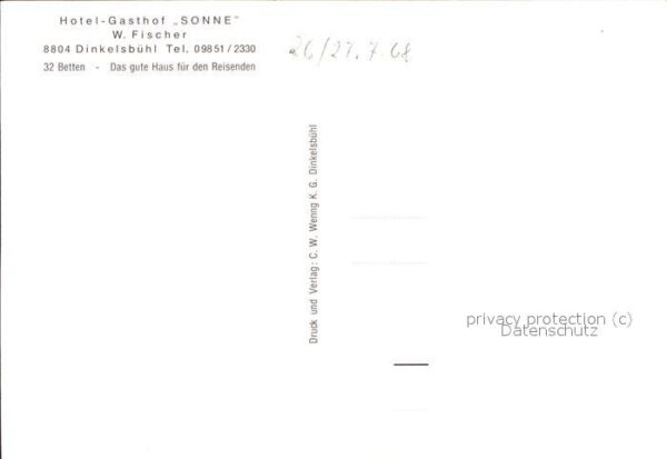 Dinkelsbuehl Hotel Gasthof Sonne – Bild 2