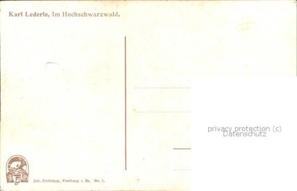 Lederle Karl Nr. 7 Schwarzwaldhaus Elchlepp-Verlag – Bild 2