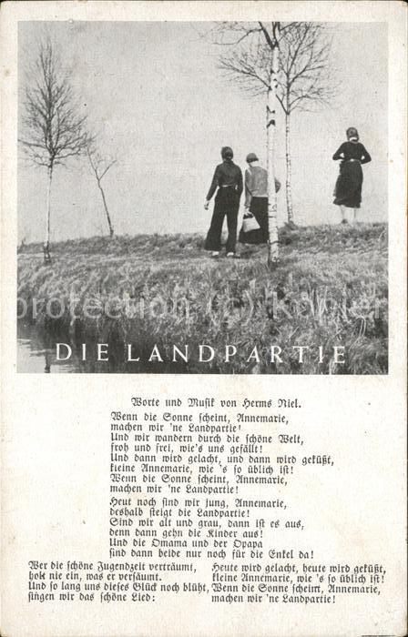 Liederkarte Die Landpartie Herms Niel