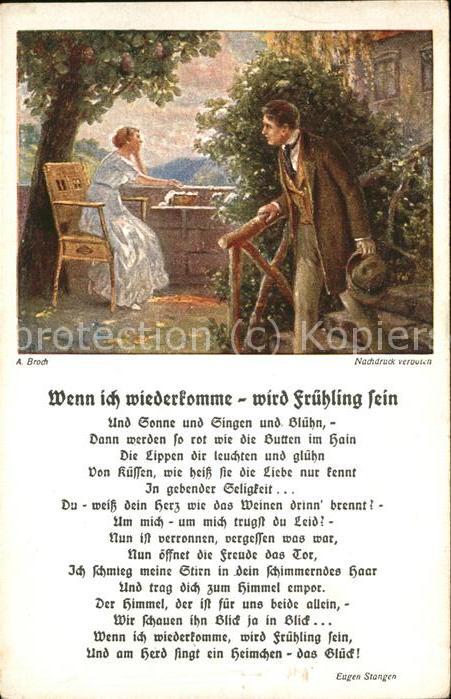 Liederkarte Bunte Reihe Nr. 121 Wenn ich wiederkomm
