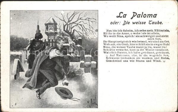 Liederkarte La Paloma Grab Friedhof
