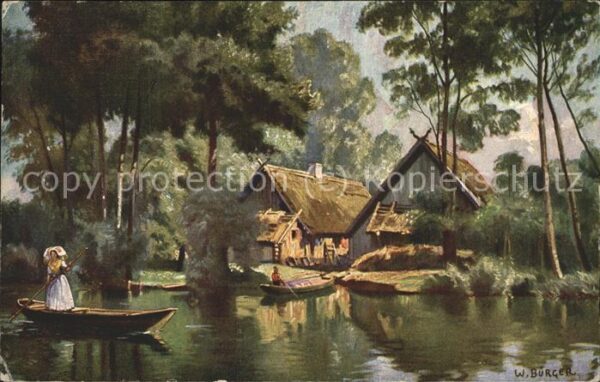 Buerger W. Nr. 3967 Tracht Boote