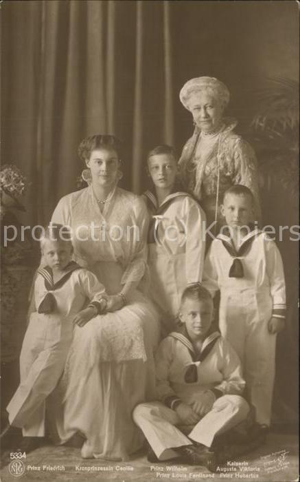 Adel Preussen Kronprinzessin Cecilia Kaiserin Auguste