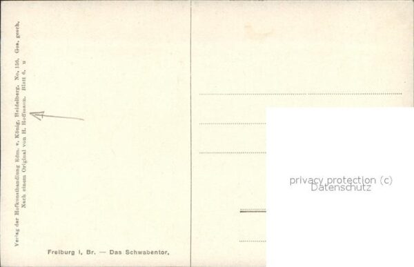 Hoffmann Heinrich Nr. 156 Freiburg i. Br. Schwabentor – Bild 2