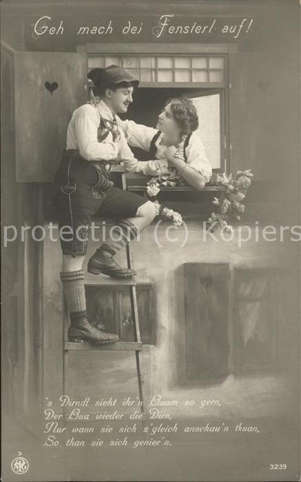 Poesie Leiter Fenster Tracht