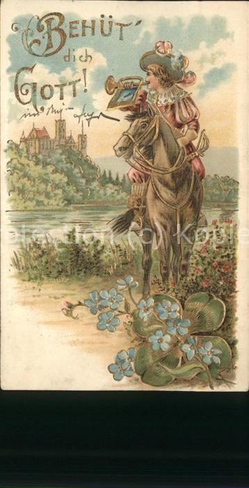 Trompeter Scheffel Pferd Kleeblatt