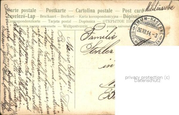 Voegel Rotkehlchen Neujahr Bäume Stempel Thun- – Bild 2