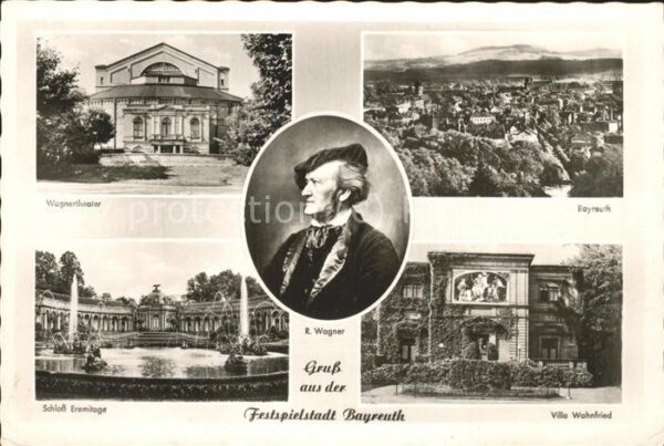 Wagner Richard Komponist Wagnertheater Villa Wahnfried Schloss E