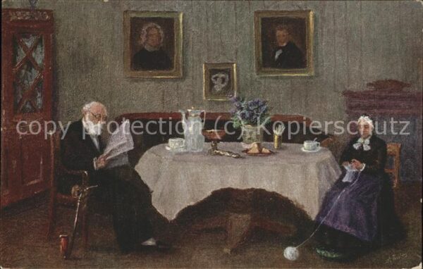 Handarbeit häkeln Künstlerkarte U. Friebus Nr. 492