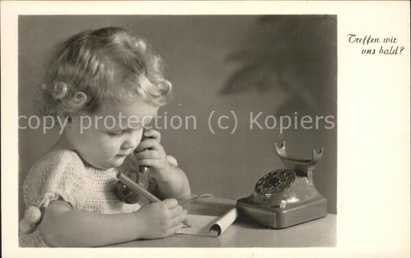 Telefon Kind Bleistift schreiben