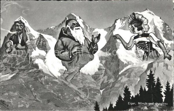 Berggesichter Eiger Mönch Jungfrau