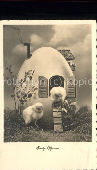 Ostern Easter Paques Küken Ei Haus