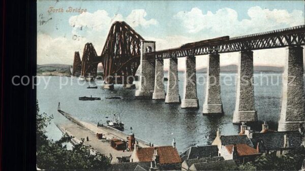 Bruecken Bauwerke Forth Bridge Edinburgh