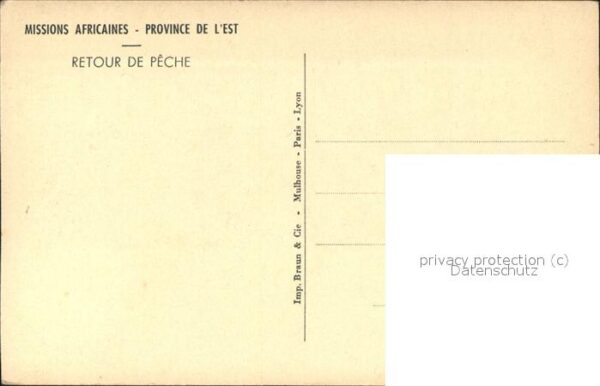 Fischerei Afrika Missions Africanes Peche Typen – Bild 2
