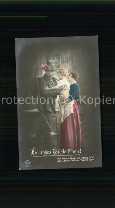 Soldatenpoesie Wiedersehen Kind Frau Soldat Fedlpost