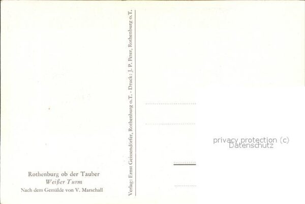 Marschall Vinzenz Rothenburg ob der Tauber Weißer Turm – Bild 2