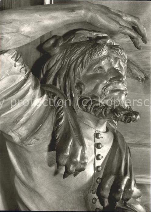 Bibliothek Library Waldsassen Holzfigur
