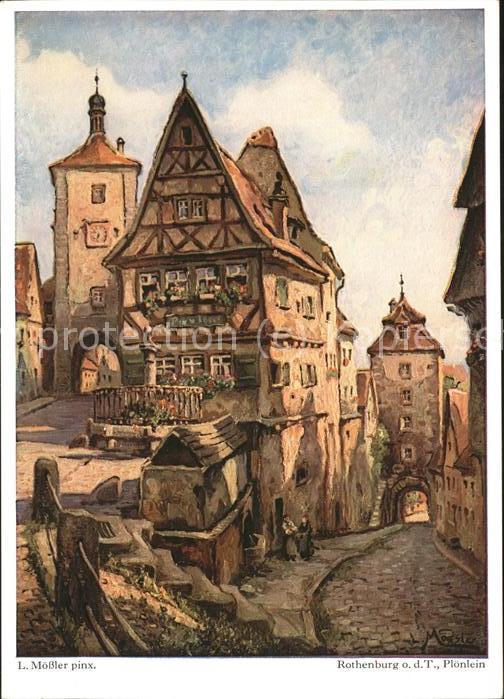 Moessler L. Rothenburg o.d. T. Plönlein