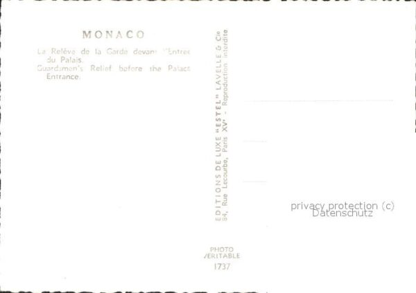 Leibgarde Wache Monaco Palais – Bild 2