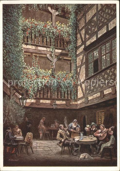 Ohmayer Max Nr. 199 Rothenburg o.d. Tauber Hof im B