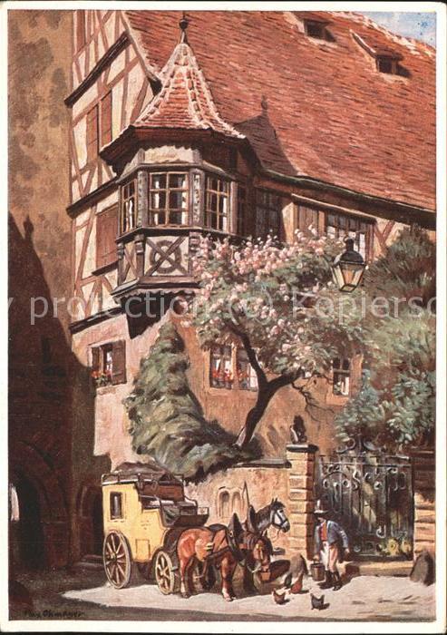 Ohmayer Max Nr. 22 Rothenburg o.d. T. Erker Judenta