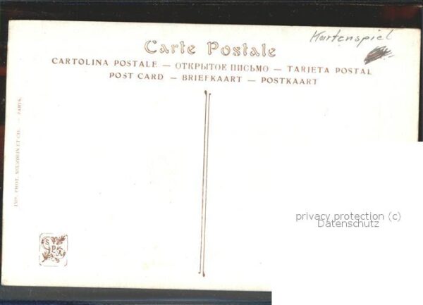 Kartenspiel-Postkarte Verlag-Salon-de-Paris Nr. 172 Albert Gu – Bild 2