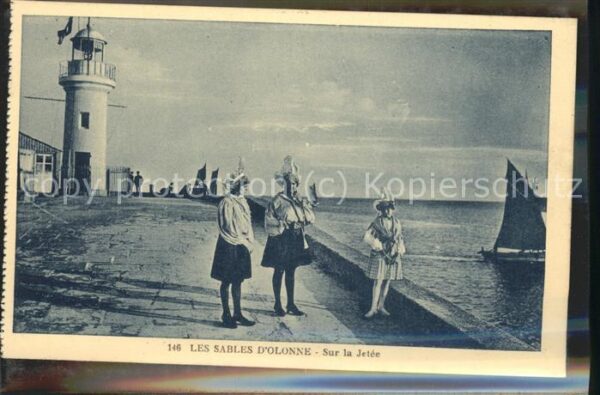 Leuchtturm Lighthouse Segelboot Les Sables d_Olonne Jetee