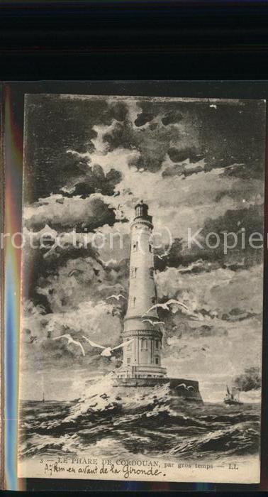 Leuchtturm Lighthouse Phare de Cordouan Möwen