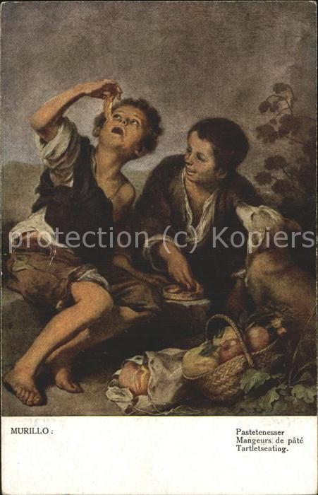 Murillo B. E. Pastetenesser Nr. 2531 Kinder Hund Äpfe