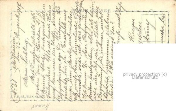 Geige Künstlerkarte K. O. Belawski Nr. 3021 W – Bild 2