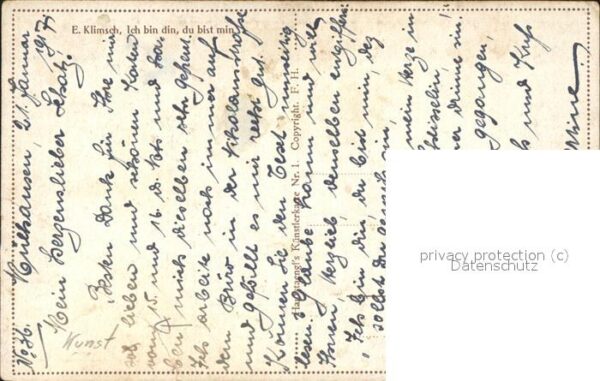Trompeter Scheffel Künstlerkarte E. Klimsch Nr. 1 Gedicht – Bild 2