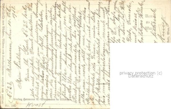 Kuenstlerkarte A. Rössler Nr. 102 Liebesglück Paar – Bild 2