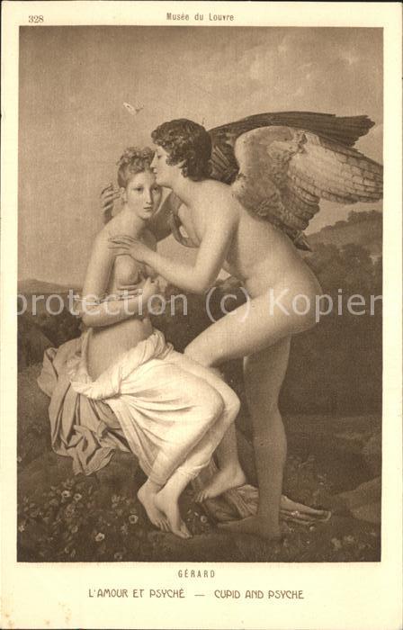 Kuenstlerkarte Gerard L'Amour et Psyche Musee du Louvr