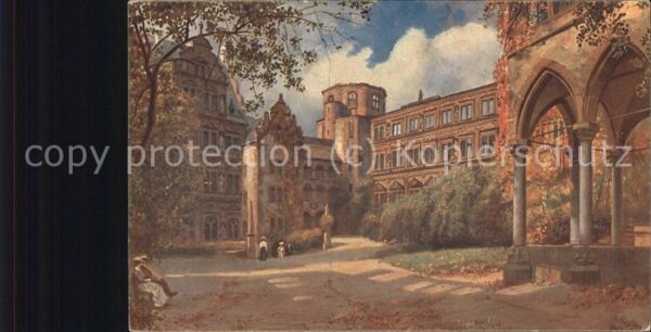 Hoffmann Heinrich Heidelberg Schlosshof Nr. 599