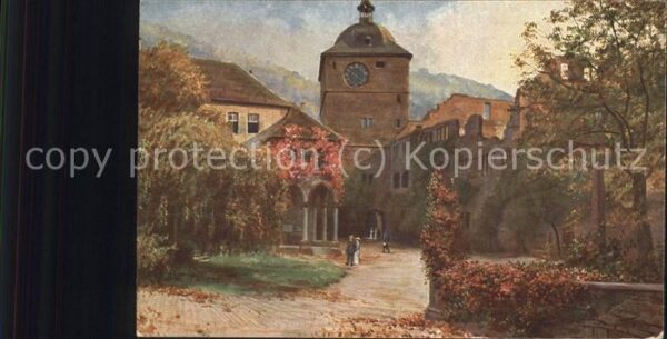 Hoffmann Heinrich Schloss Heidelberg Wartturm Ludwigsbau