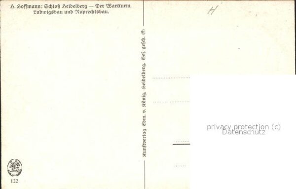 Hoffmann Heinrich Schloss Heidelberg Wartturm Ludwigsbau – Bild 2