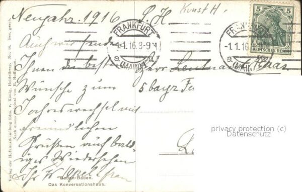 Hoffmann Heinrich Baden-Baden Konversationshaus Nr. 46 – Bild 2