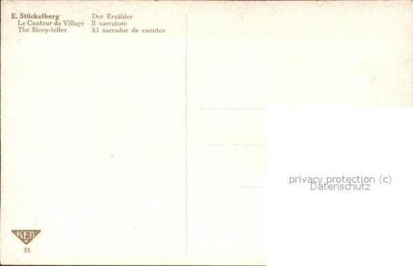 Stueckelberg Ernst Der Erzähler Nr. 31 Kinder Schafe Fraue – Bild 2