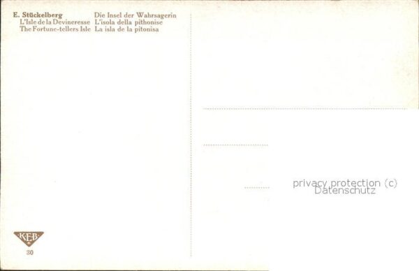 Stueckelberg Ernst Die Insel der Wahrsagerin Nr. 30 Frau H – Bild 2